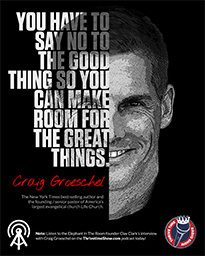 Business Podcasts Thrivetime Show Poster Craig Groeschel Quote